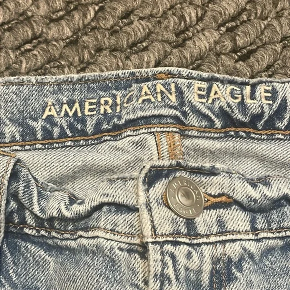 American Eagle Denim Jorts Womens Sz 8 Vacation Beach Resort Pool Thrashed Y2K - Picture 4 of 6
